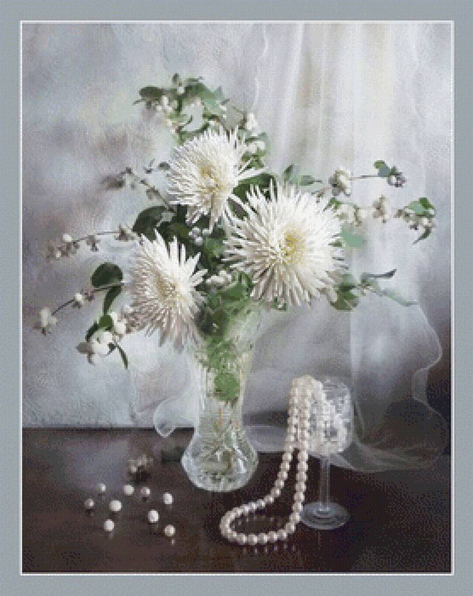 Букет хризантем - букет, хризантемы, цветы - предпросмотр