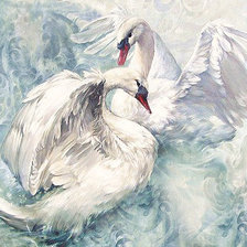 Схема вышивки «Лебединая песня»