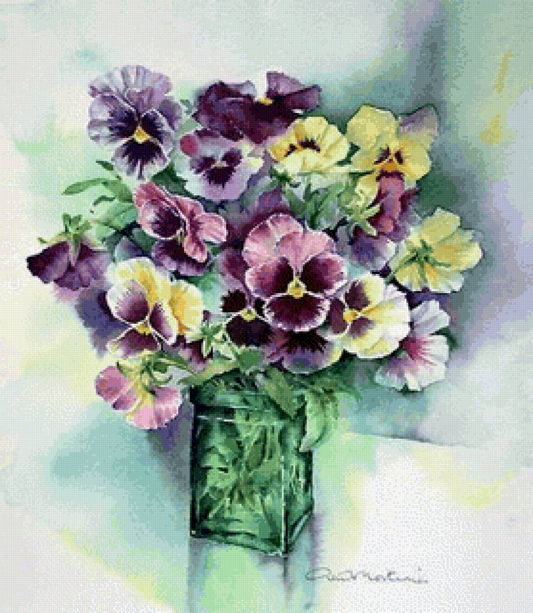 Букет - букет, анютины глазки - предпросмотр