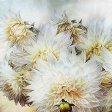 Схема вышивки «Георгины»