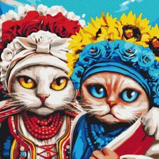 Схема вышивки «Кішки»