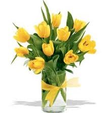 Схема вышивки «желтые тюльпаны»