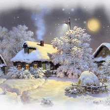 Схема вышивки «пейзаж»