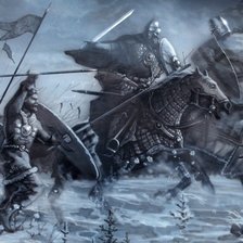 Схема вышивки «Поединок»