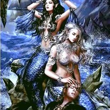 Схема вышивки «русалки»