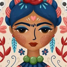 Схема вышивки «Frida»