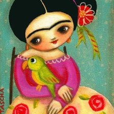 Схема вышивки «La Pequeña Frida»