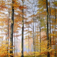 Схема вышивки «осенний лес»