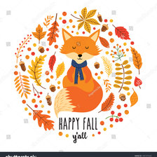 Схема вышивки «Лисичка»