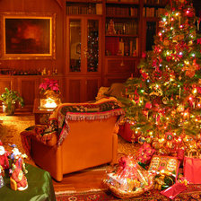 Схема вышивки «Новогодняя атмосфера»