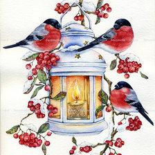 Схема вышивки «Птицы»