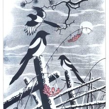 Схема вышивки «Сороки»