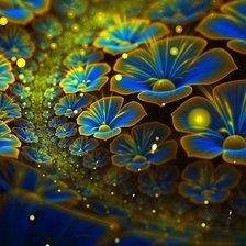 Схема вышивки «фрактал, пнк»