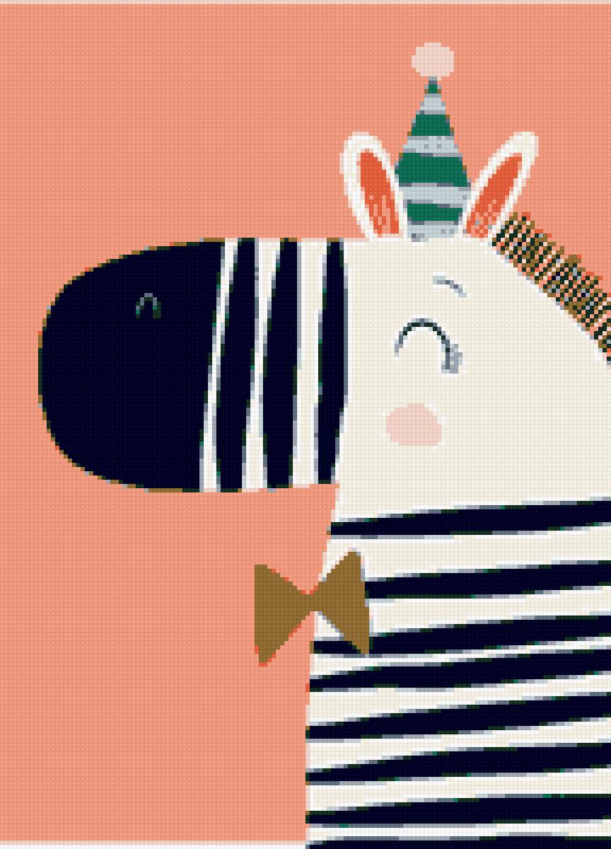 Cebra Cumpleañera - animales - предпросмотр