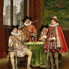 Схема вышивки «Мушкетеры»