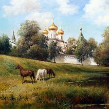 Схема вышивки «Хорошо в краю родном»