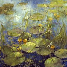 Схема вышивки «пруд»