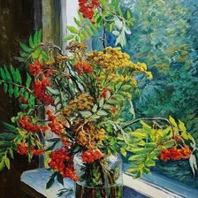 Схема вышивки «Рябина»