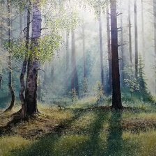 Схема вышивки «Пейзаж»