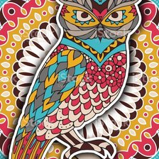 Схема вышивки «BUHO COLORINES»