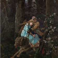 Схема вышивки «Иван царевич и серый волк Васнецов»