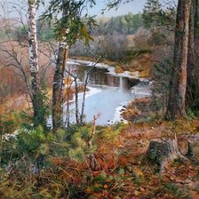 Схема вышивки «Пейзаж»