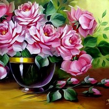 Схема вышивки «Гармония цветов. Худ. Ринальдо Эскудейро»