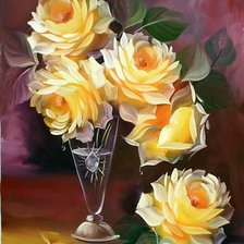 Схема вышивки «Гармония цветов. Худ. Риналдо Эскудейро»