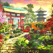 Схема вышивки «Jardín»