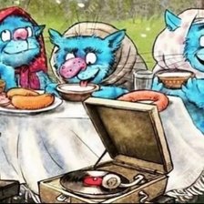 Схема вышивки «Три подруги»