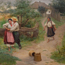 Схема вышивки «Не жартуй! худ Микола Пимоненко»