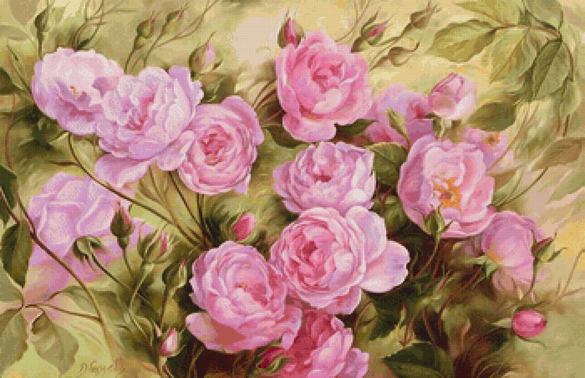 №2580252 - цветы, розы, живопись - предпросмотр