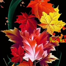 Схема вышивки «Осенние листья»