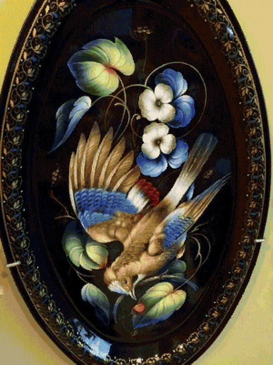 №2580311 - птица, жостовская роспись - предпросмотр