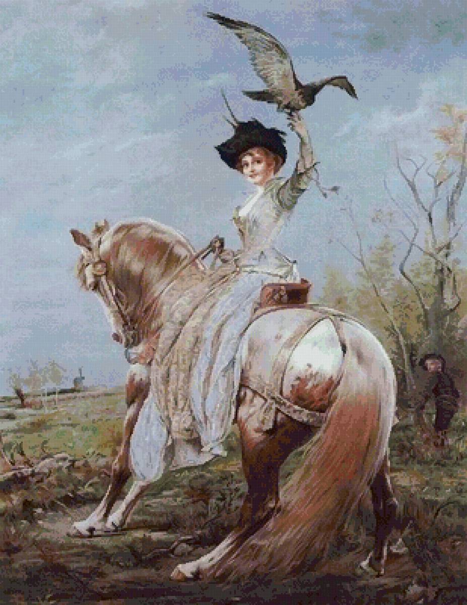 №2580463 - конь, всадница, охота - предпросмотр