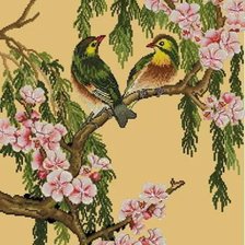 Схема вышивки «Птицы»