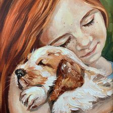 Девочка и собака