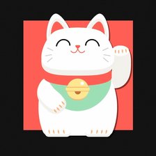 Схема вышивки «Приветствующий кот»