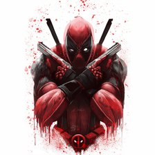 Схема вышивки «Deadpool»