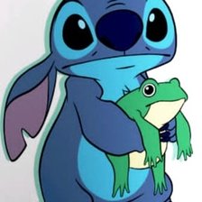 Схема вышивки «Стич с лягушкой»