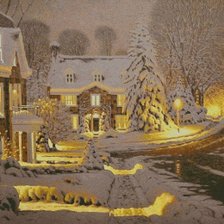 Схема вышивки «шоколадная ночь»