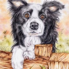 Схема вышивки «Щенок»