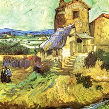 Схема вышивки «Ван Гог Старая мельница»