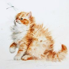 Схема вышивки «Котёнок»