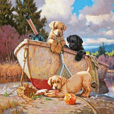 Схема вышивки «Рыбалка»