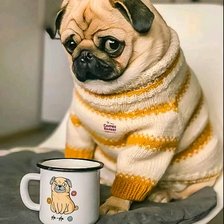 Схема вышивки «Пёсик»