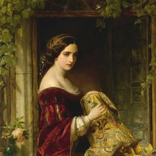 Схема вышивки «Вышивальщица»