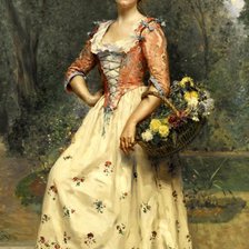 Схема вышивки «Цветочница»