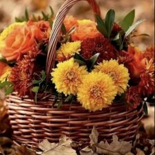 Схема вышивки «Осенний букет»