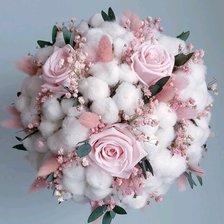 Схема вышивки «Розы и хлопок»